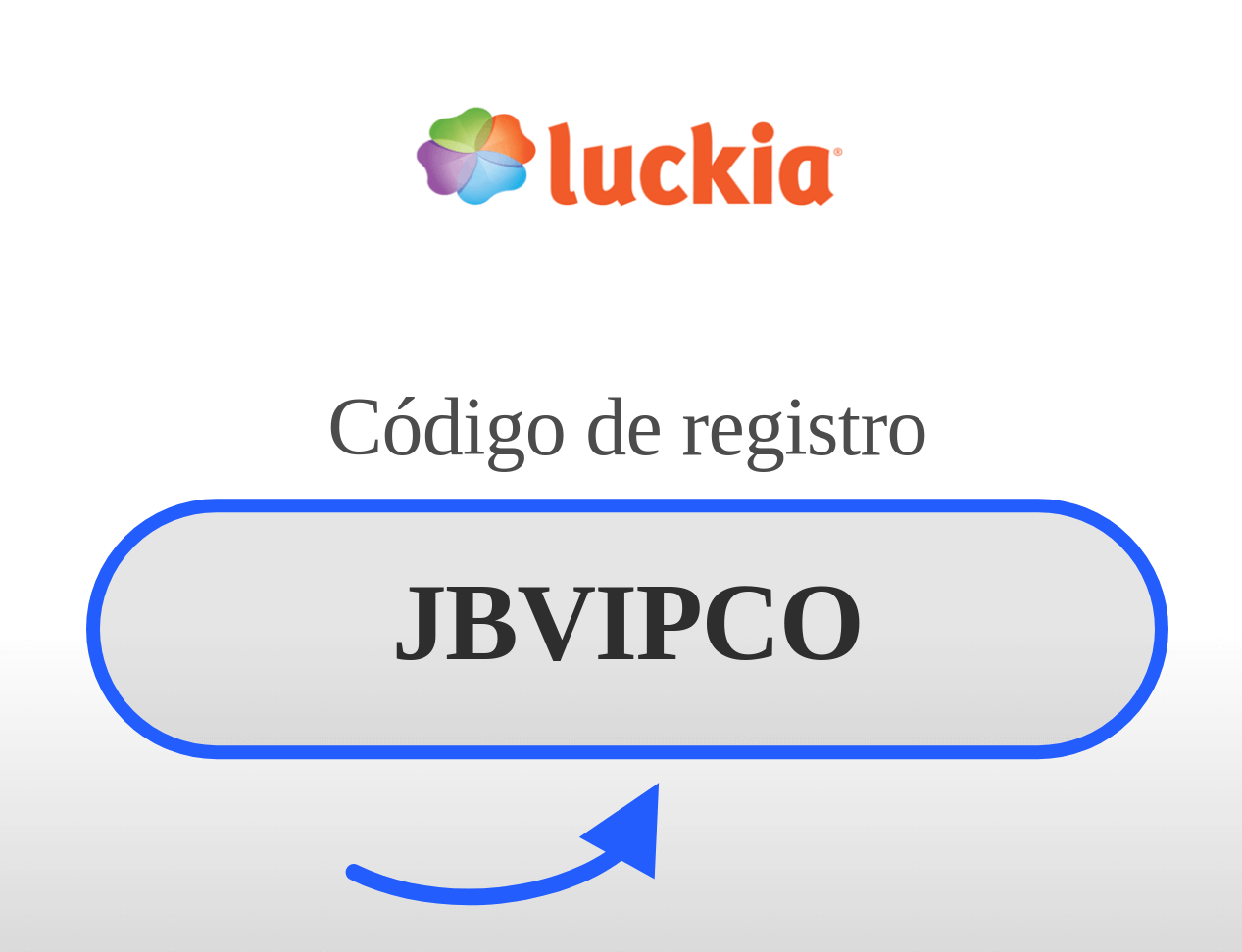 Código de Registro Luckia Colombia