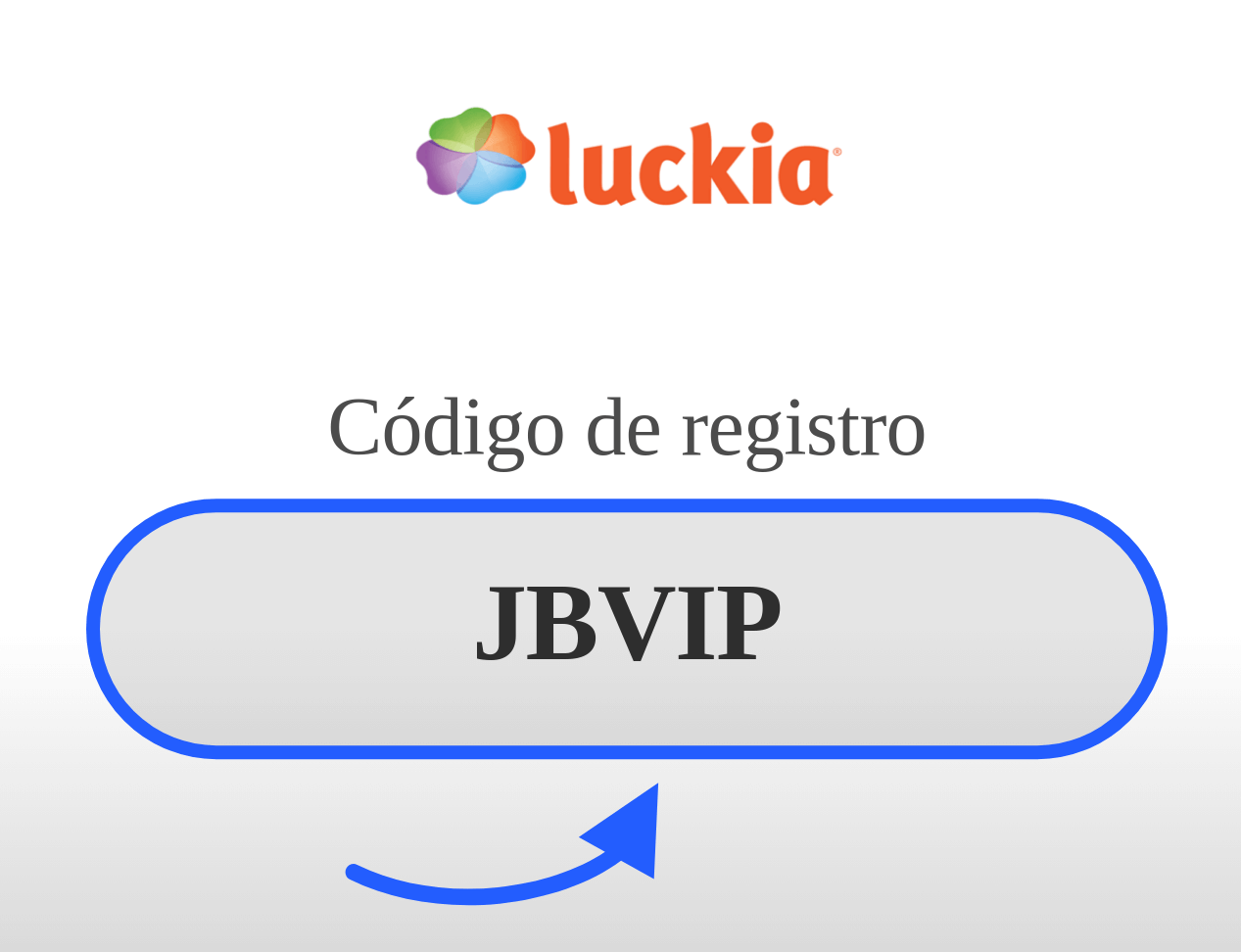 Código de Registro Luckia
