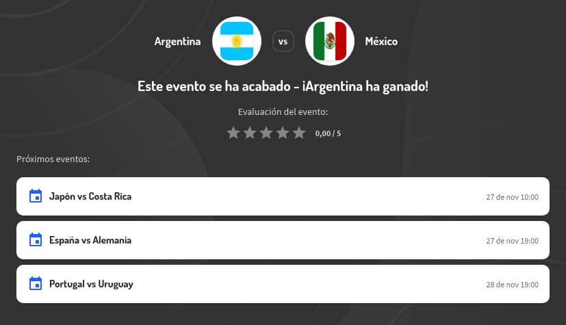 Pronóstico Argentina vs México