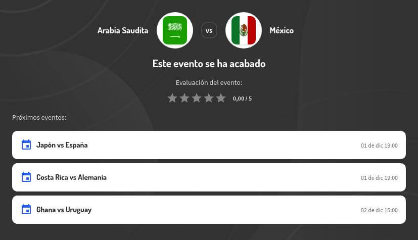 Pronóstico Arabia Saudita vs México