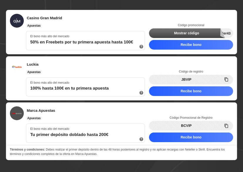 Mejores casinos online que aceptan Bizum