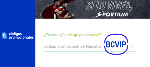 Sportium España código de cupón promoción
