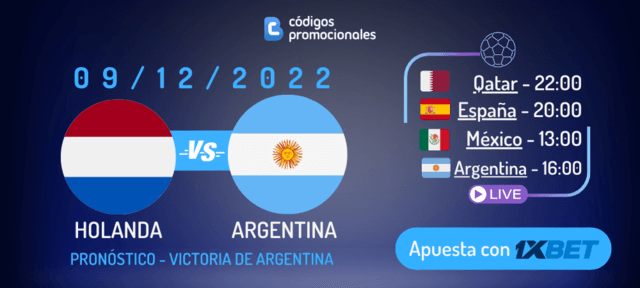 apuestas Holanda vs Argentina pronóstico
