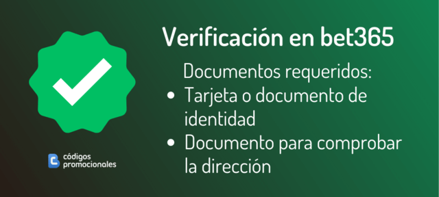 Lista de documentos requeridos para verificar cuenta de bet365