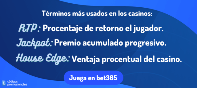 términos de los casinos online