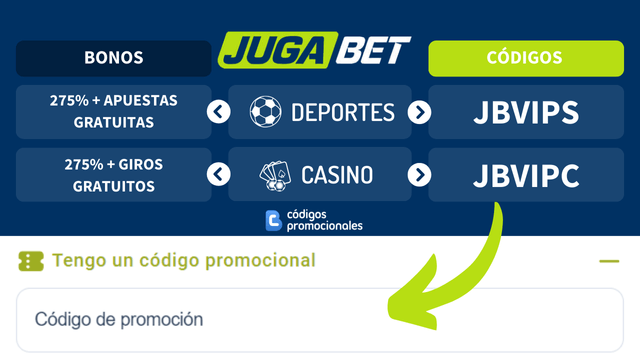 códigos promocionales JugaBet para Octubre