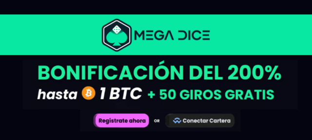 bono VIP Mega Dice apuesta gratis y tiradas gratis