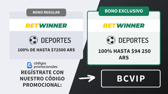 bono vip deportes Betwinner Argentina