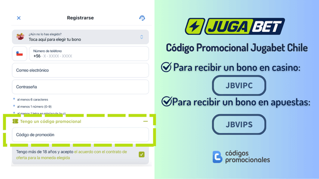 Jugabet Chile como se activa el bonus code para recibir un bono