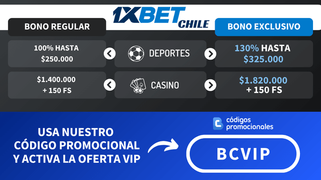 codigo promocional 1xbet chile
