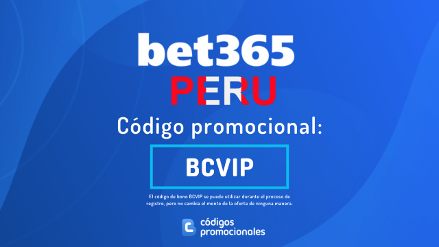 Código del bono bet365 Perú 2026