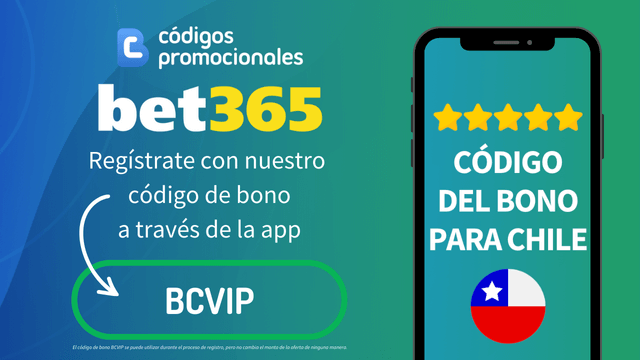 regístrate con el código del bono bet365 Chile
