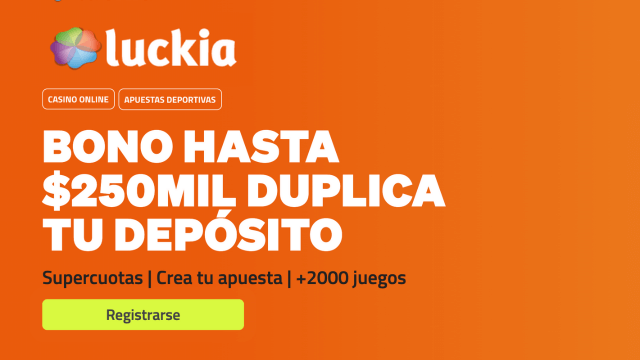 código de registro luckia 2026 bono disponible colombia