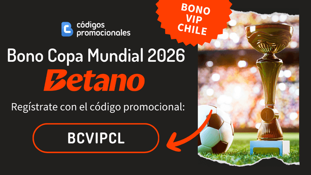 Betano código promocional Chile