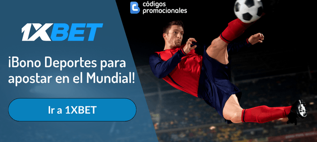 1XBET código de bono apuestas Mundial 2026
