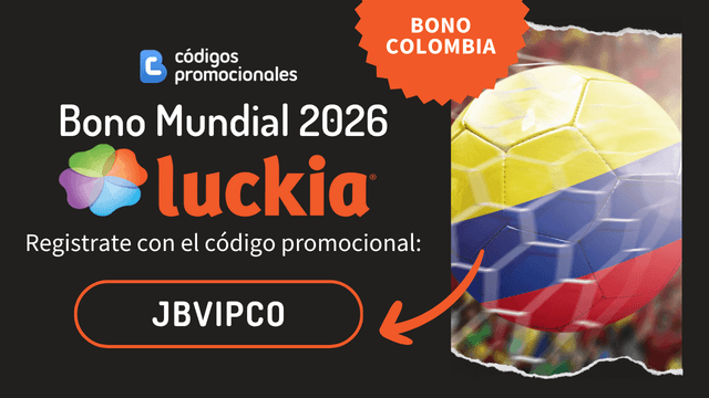 luckia colombia código de registro promocional