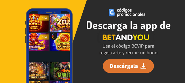 código bienvenida registro BetAndYou