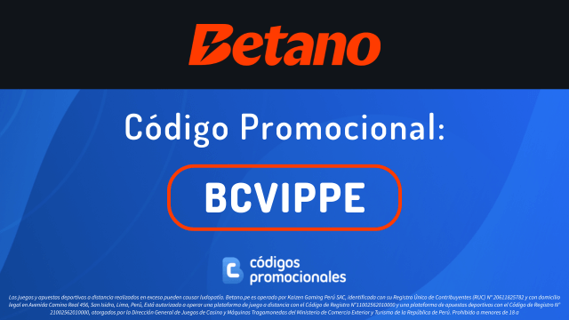 código promocional betano perú 2026