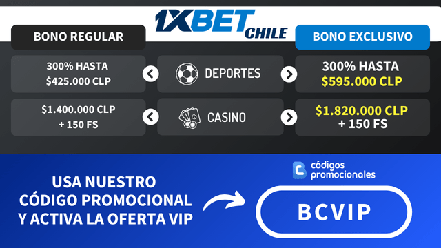 código promocional 1XBET Chile