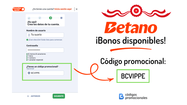 betano código proocional registro 2026