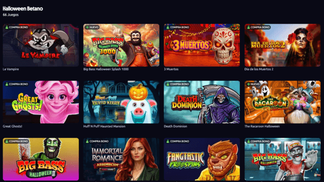 juegos de betano peru octubre halloween